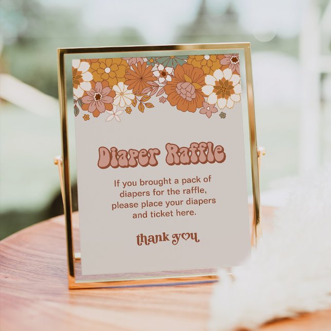 Groovy Baby Diaper Raffle Sign (Creator Uploaded)