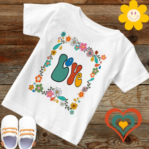 Groovy Baby LOVE flower power 70's inspired T-Shirt