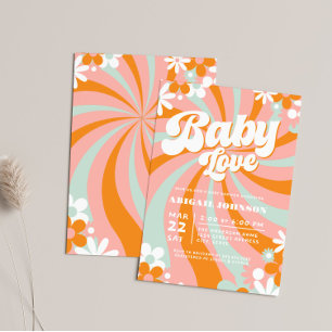 Groovy Baby Shower Invitation