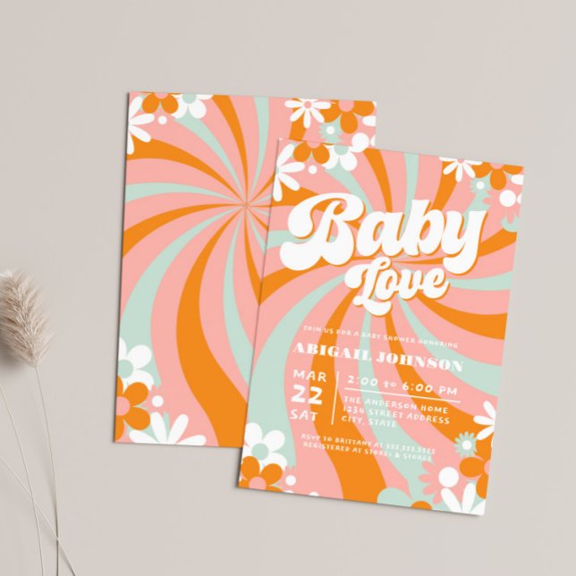 Groovy Baby Shower Invitation (Creator Uploaded)