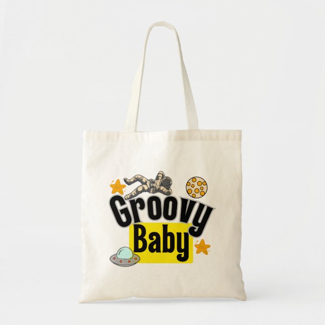 Groovy baby.w tote bag (Front)