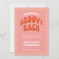 Groovy Bach - Bachelorette Invitation & Itinerary