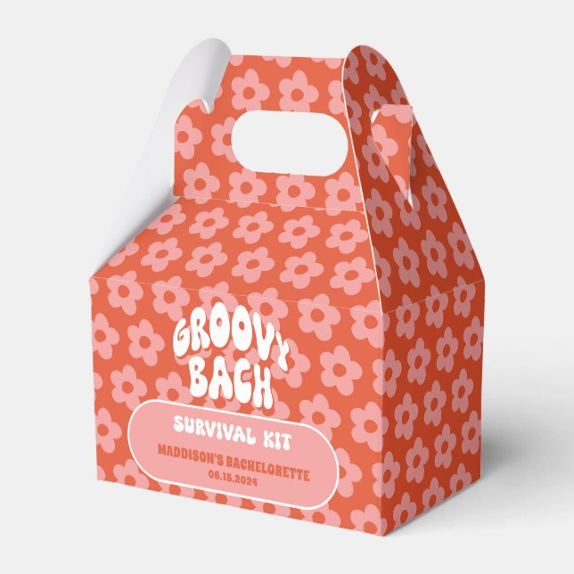 Groovy Bach Hangover Survival Kit - Bachelorette Favour Box (Front Side)