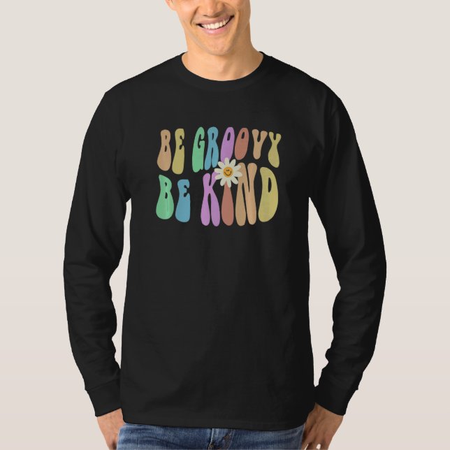 Groovy BE GROOVY BE KIND Retro Stop Bullying Choos T-Shirt (Front)
