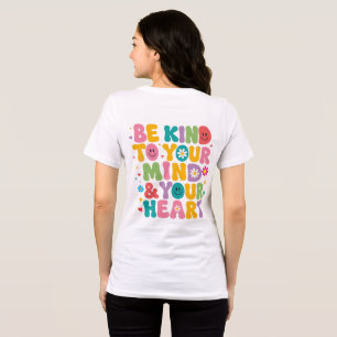 Groovy Be Kind To Your Mind Personalized T-Shirt Tri-Blend Shirt