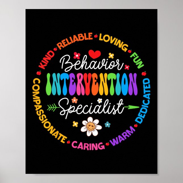 Groovy Behaviour Intervention Specialist Back To S Poster (Front)