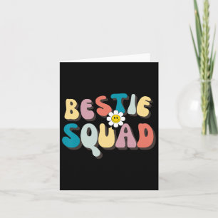 Groovy Bestie Squad Besties Trip Besties Matching Card