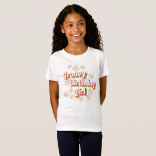 Groovy Birthday Girl T-Shirt   Retro Daisy Boho Pa