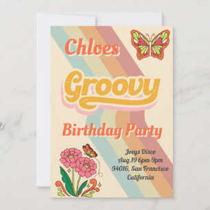 Groovy Birthday Party Invitation