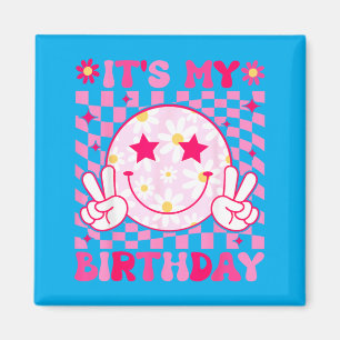 Groovy Birthday Women Ns Girls Kids Bday Party Magnet