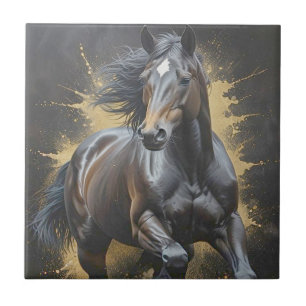 groovy black horse tile