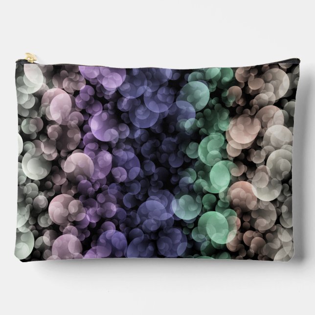 Groovy Boho Bubbles Eclectic Uingender Pride Flag Accessory Pouch (Front)