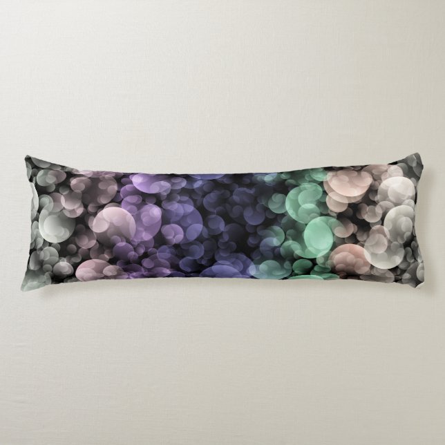 Groovy Boho Bubbles Eclectic Uingender Pride Flag Body Cushion (Front)