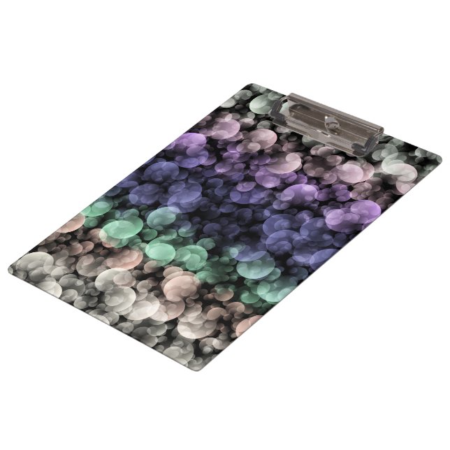 Groovy Boho Bubbles Eclectic Uingender Pride Flag Clipboard (Angled)