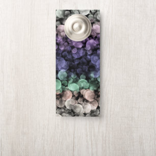 Groovy Boho Bubbles Eclectic Uingender Pride Flag Door Hanger