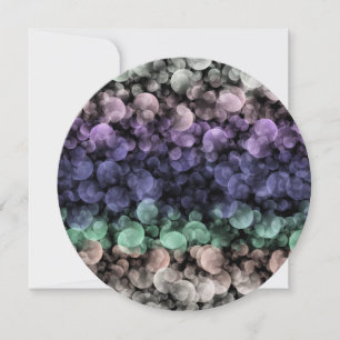 Groovy Boho Bubbles Eclectic Uingender Pride Flag Holiday Card