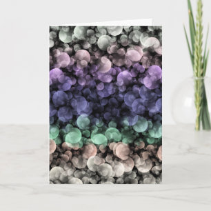 Groovy Boho Bubbles Eclectic Uingender Pride Flag Thank You Card