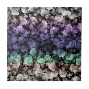 Groovy Boho Bubbles Eclectic Uingender Pride Flag Tile