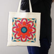 Groovy Boho Flower Colourful Personalised