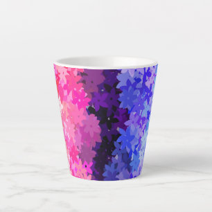 Groovy Boho Quirky Retro Floral Omnisexual Pride Latte Mug