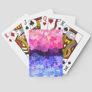 Groovy Boho Quirky Retro Floral Omnisexual Pride Playing Cards