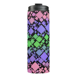 Groovy Boho Retro Mod Geometric Trigender Pride Thermal Tumbler