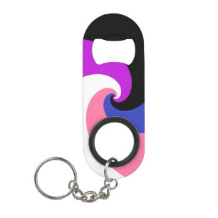 Groovy Boho Spiral Abstract Genderfluid Pride Flag