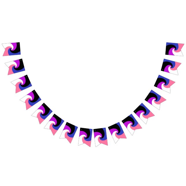Groovy Boho Spiral Abstract Genderfluid Pride Flag (All)