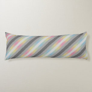 Groovy Boho Trippy Abstract Demifluid Pride Flag Body Cushion
