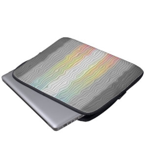 Groovy Boho Trippy Abstract Demifluid Pride Flag Laptop Sleeve