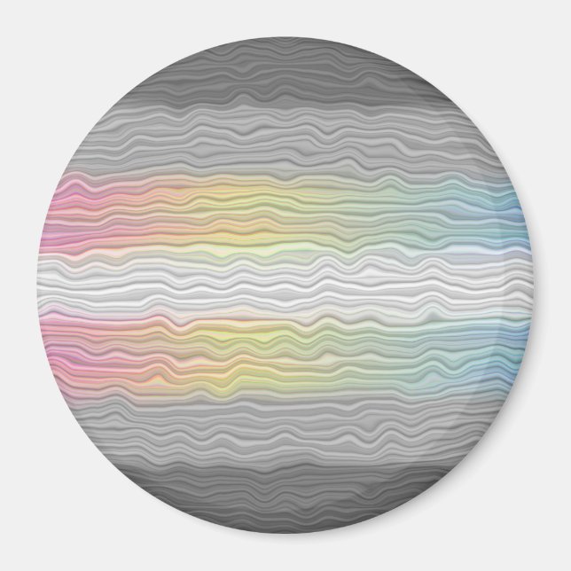 Groovy Boho Trippy Abstract Demifluid Pride Flag Magnet (Front)