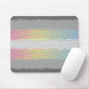 Groovy Boho Trippy Abstract Demifluid Pride Flag Mouse Pad