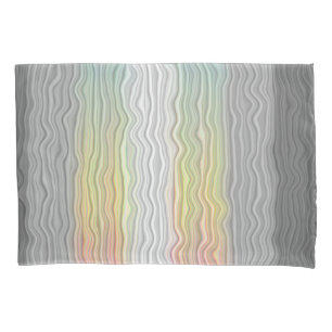 Groovy Boho Trippy Abstract Demifluid Pride Flag Pillowcase