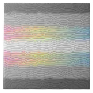 Groovy Boho Trippy Abstract Demifluid Pride Flag Tile