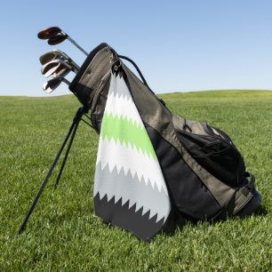 Groovy Boho ZigZag Abstract Agender Pride Flag Golf Towel
