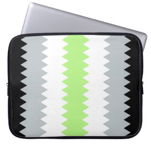 Groovy Boho ZigZag Abstract Agender Pride Flag Laptop Sleeve