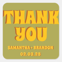 Groovy Bold Green Yellow Red Funky