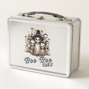 Groovy Boo Boo Crew Halloween Ghost Townspeople Metal Lunch Box