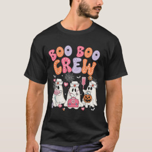 Groovy Boo Boo Crew Nurse Funny Ghost Halloween Te T-Shirt