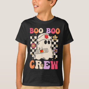 Groovy Boo Boo Crew Nurse Ghost Paramedic Funny Ha T-Shirt