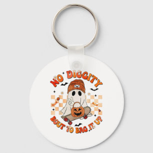 Groovy Boo No Diggity Bout To G It Up Halloween Bo Key Ring