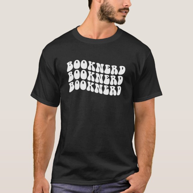 Groovy Book Nerd Book Reading  Bookworm Librarian  T-Shirt (Front)