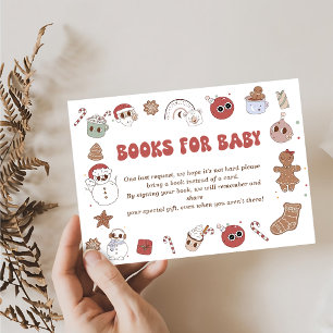 Groovy Books for Baby Christmas Santa Baby Shower  Enclosure Card