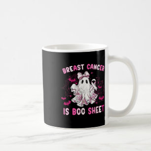 Groovy Breast Cancer Is Boo Sheet Awareness Hallow Coffee Mug