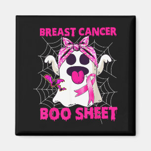 Groovy Breast Cancer is Boo Sheet Awareness Magnet