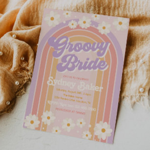 Groovy Bridal Shower Invitation   Bridal Shower