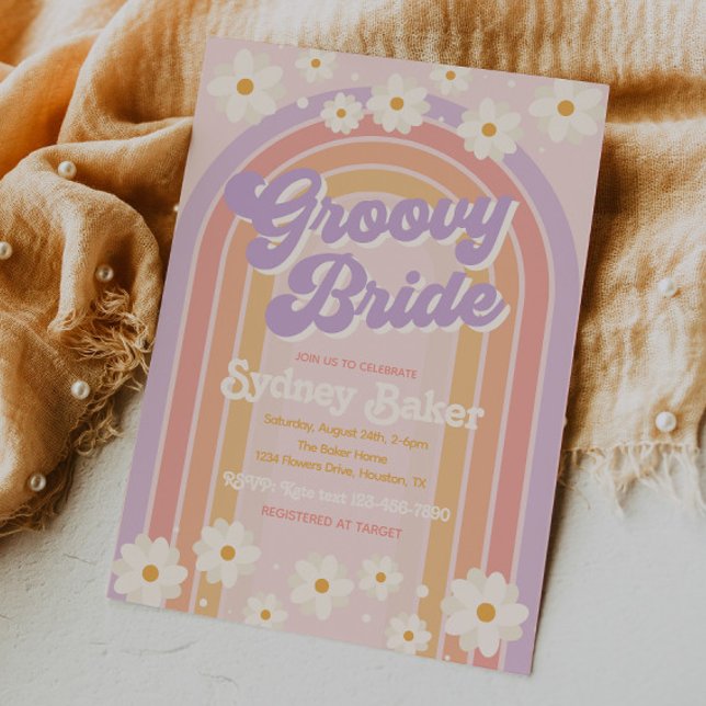 Groovy Bridal Shower Invitation | Bridal Shower (Creator Uploaded)