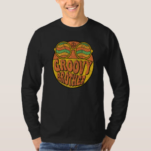 Groovy Brother 70s Aesthetic Nostalgia 1970's Retr T-Shirt
