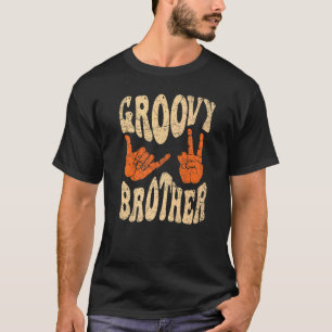 Groovy Brother 70s Aesthetic Nostalgia 1970's Retr T-Shirt