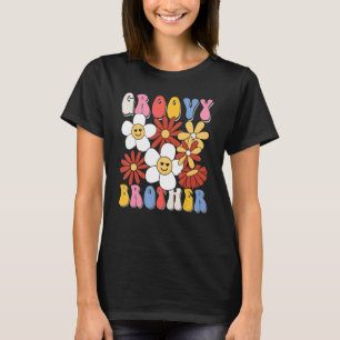 Groovy Brother Mothers Day Retro 60s 70s 80s Famil T-Shirt